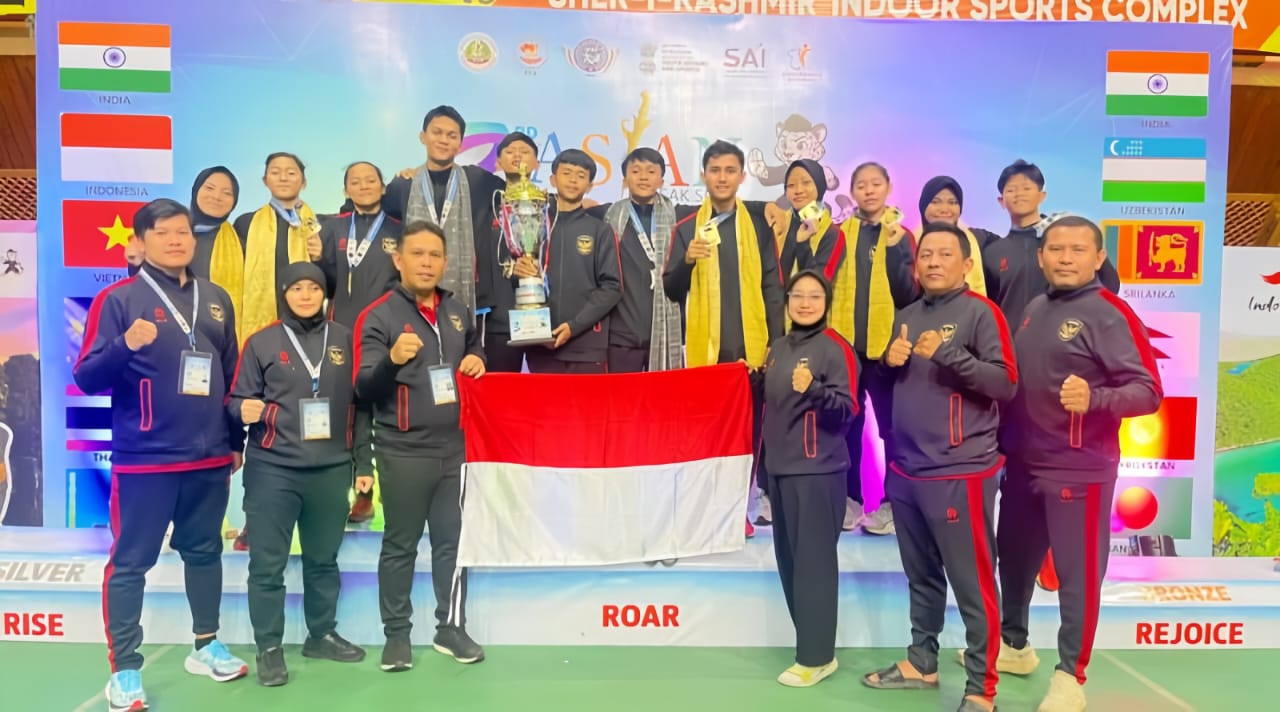 Kontingen Indonesia Dalam Ajang The 3rd Junior Asian Pencak Silat Championship 2025