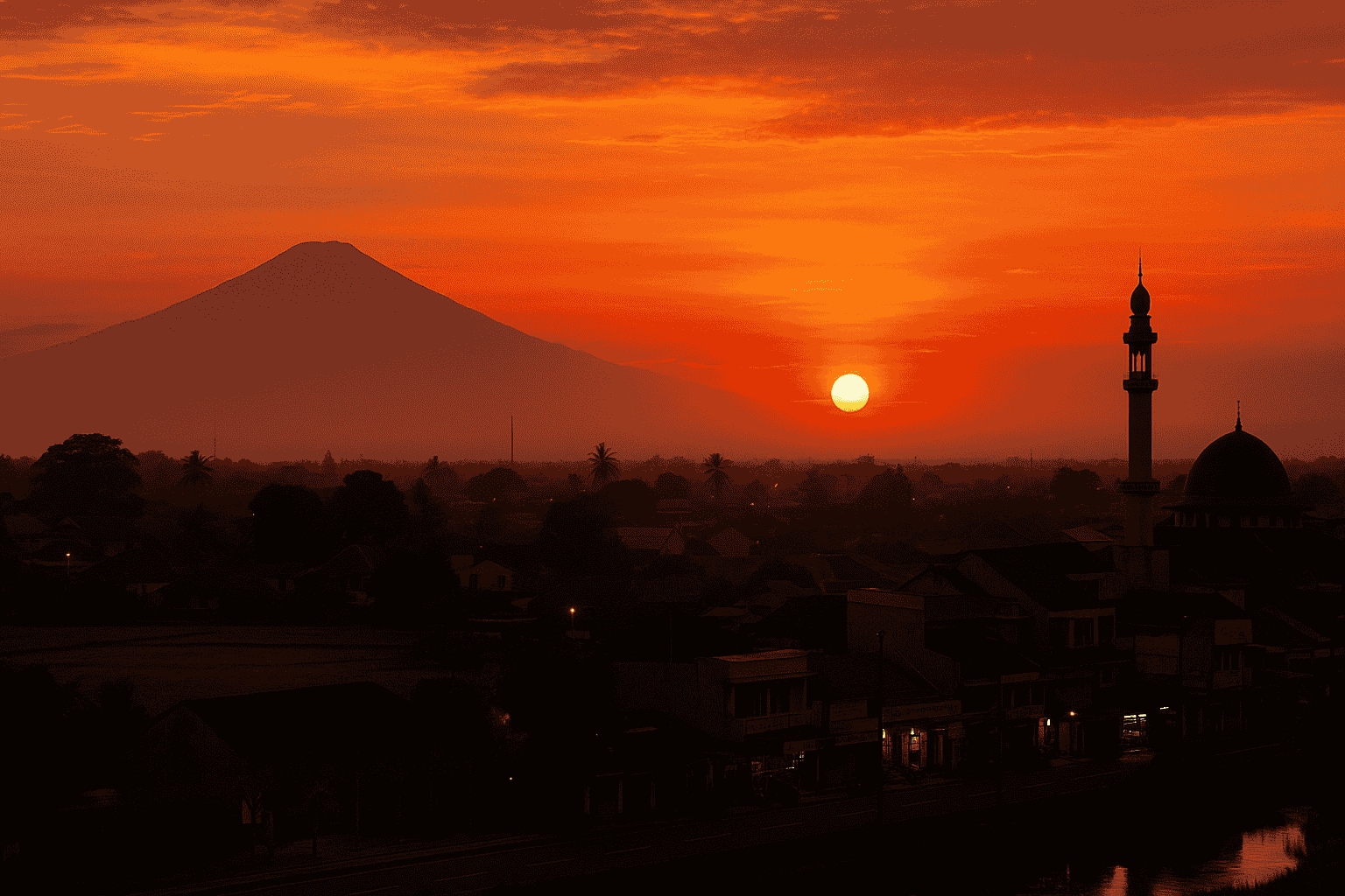 10 spot sunset terbaik di purbalingga