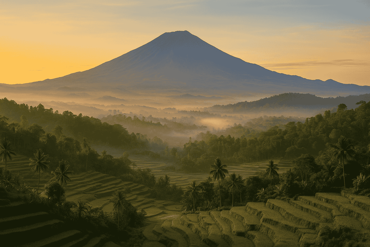 Gunung Slamet Jawa Tengah Indonesia