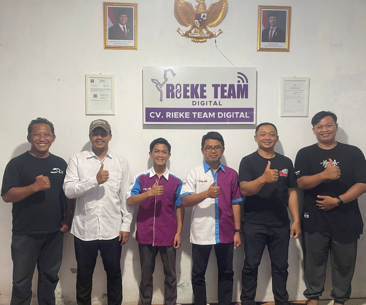 perwakilan Rieke Team Digital,Perawata peduli luka dan Polsek Karangreja