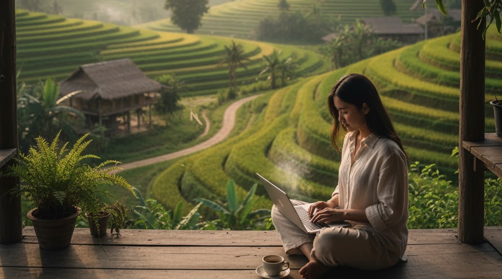 Tren Work from Village Cara Baru Menikmati Hidup dan Tetap Produktif
