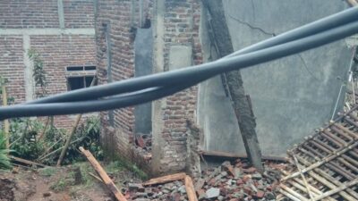 tanah bergerak di Desa Maribaya Purbalingga